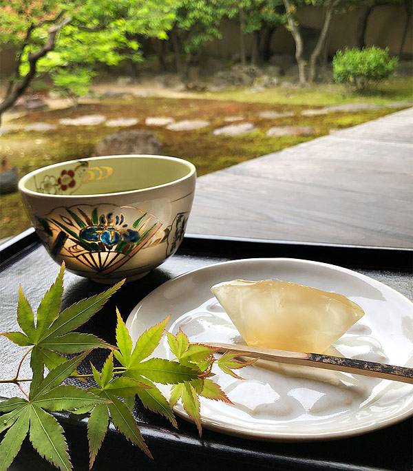 季節の和菓子とお抹茶